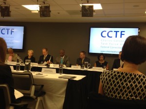 The Clemency Project's Cynthia Roseberry sits on the panel during the Charles Colson Task Force of Federal Corrections.            